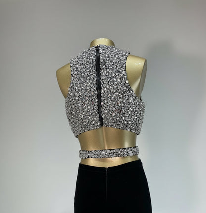 best women elegant crystal style event dress 