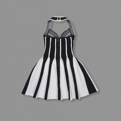 Vlora Halter Sleeveless Bandage Mini Dress