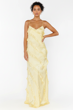 Salina Ruffle-Trim Resort Slip Maxi Dress