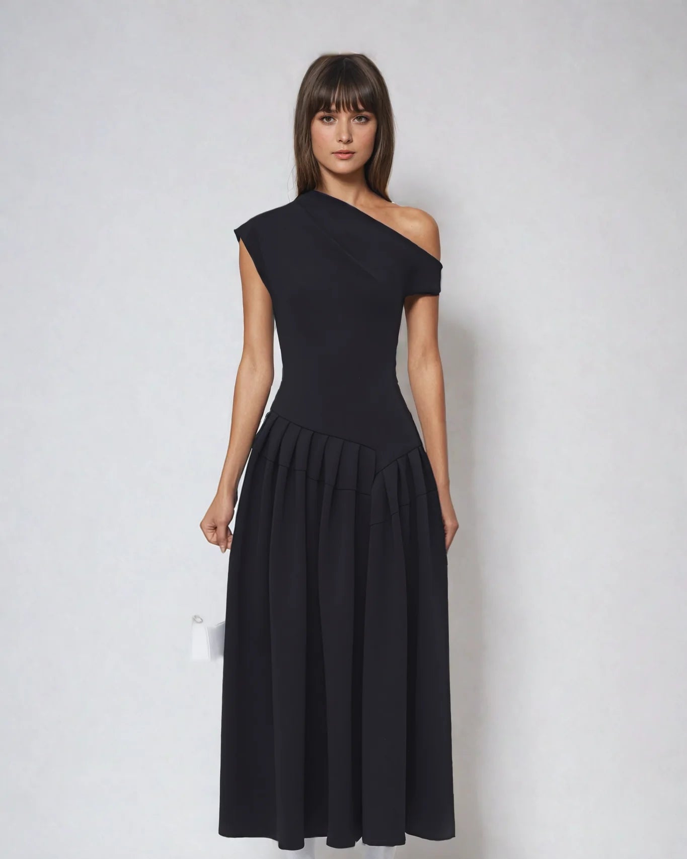 Chic Irregular High-waisted Skirt Dress