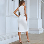 Elegant Slim-fit Sheath High Waist Pencil Skirt aclosy