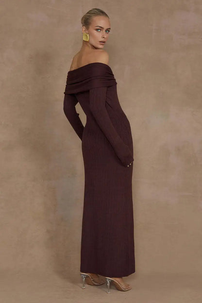 Perpiya Elegant Strapless Maxi Dress