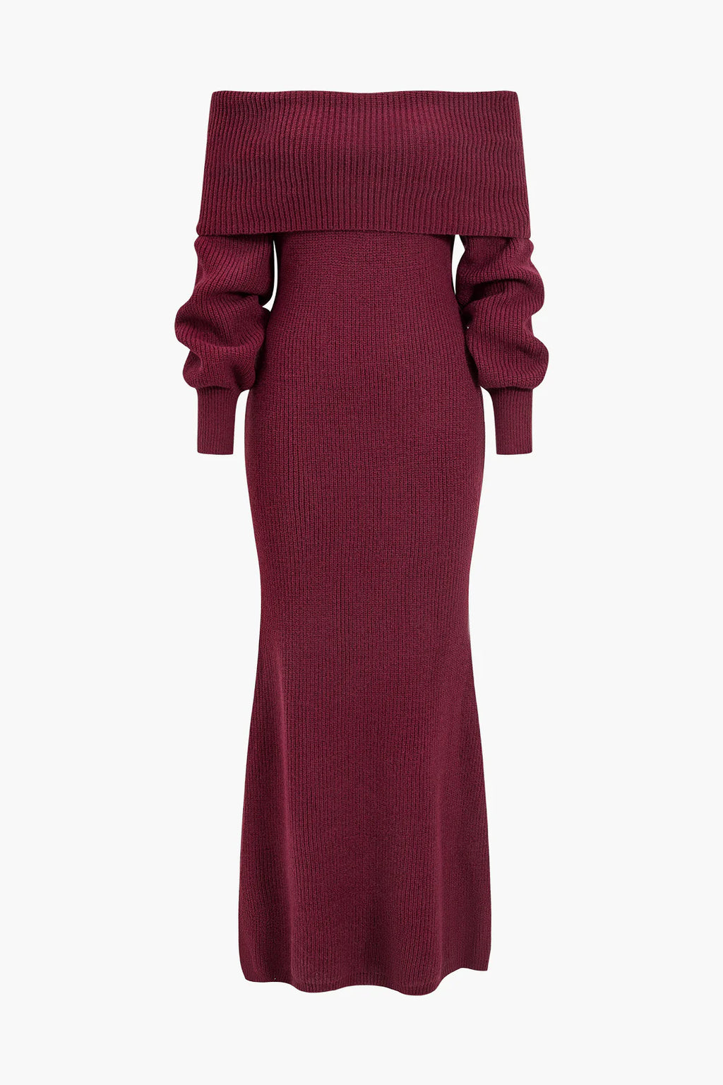 Athena Elegant Burgundy Dress-Set