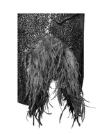 Women's Patchwork Sequin Hip Skirt aclosy