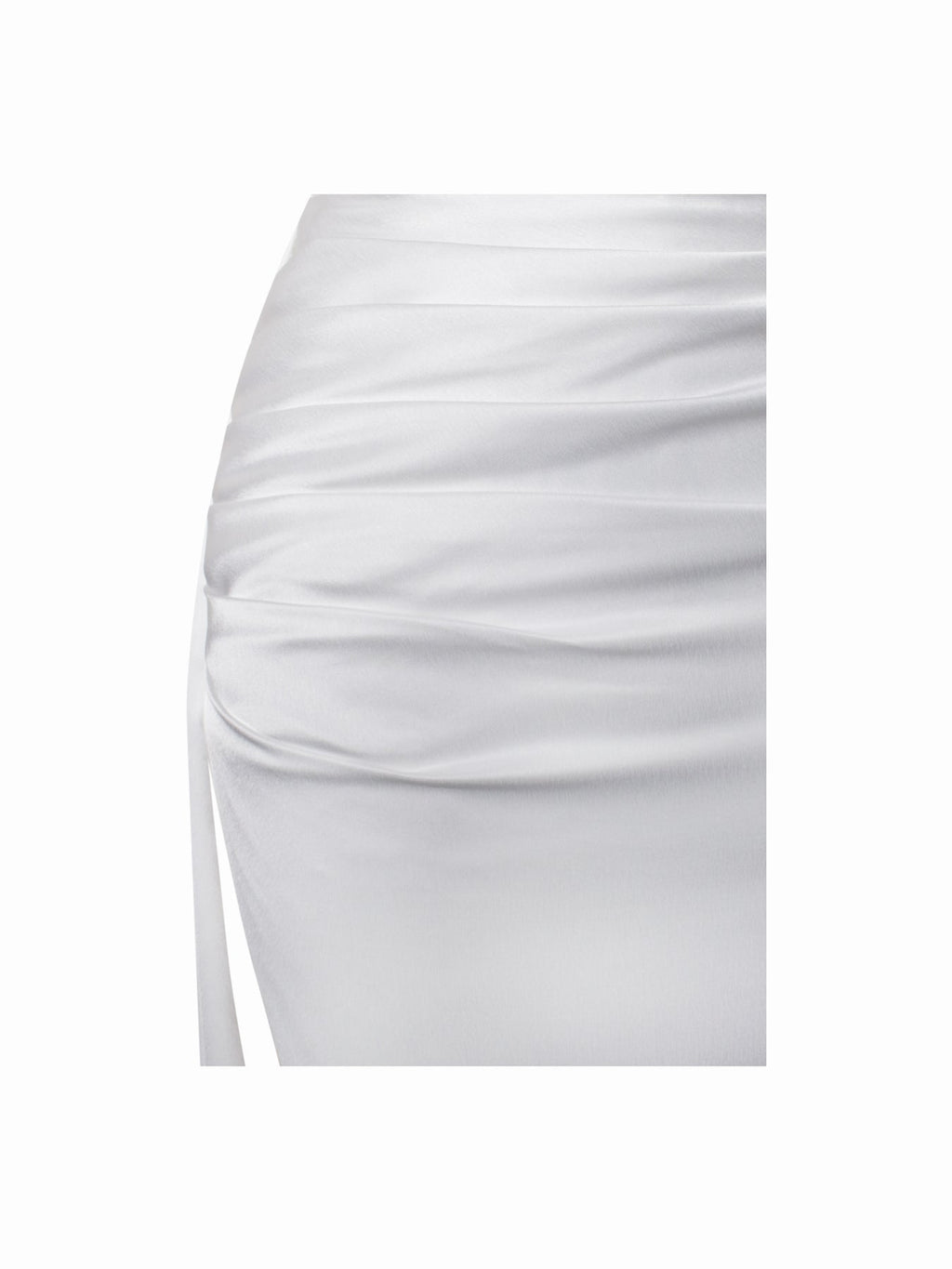Off-shoulder Long Slit White Bandage Dress Aclosy