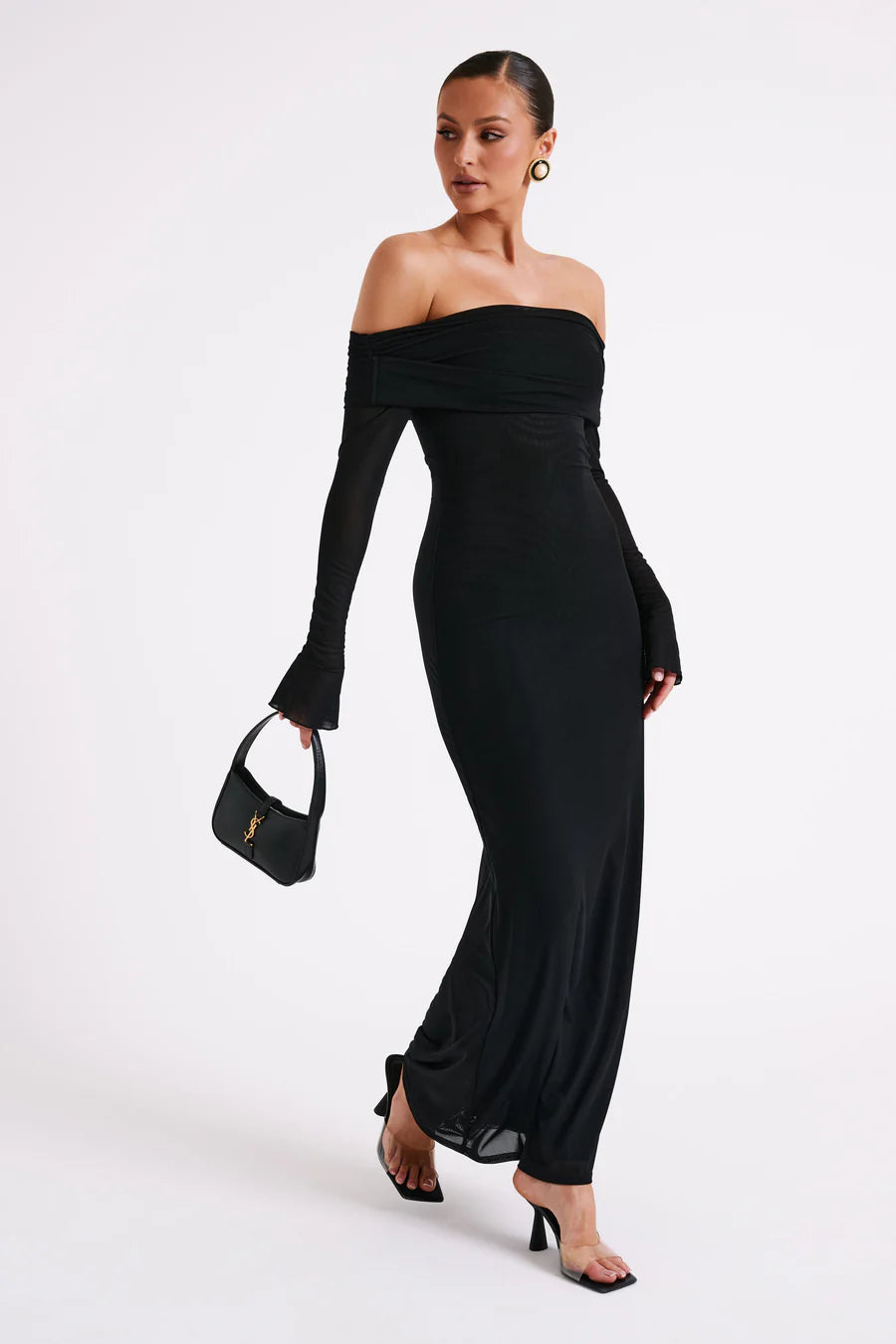 Chic Strapless Backless Socialite Maxi Dress