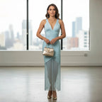 Stitched Tassel Long Bandage Chic Dress