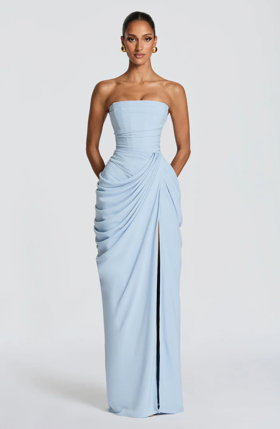 ATHENA MAXI DRESS-BLACK aclosy