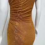 Chic Party Off-Shoulder Beaded Sleeveless Dress