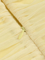 Maliya Halter Mesh Slit Maxi Dress