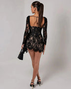 Alena Corset Black Mini Dress (Copy) Aclosy