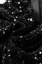 Sequin Round Neck Long Sleeve Mini Dress Trendsi