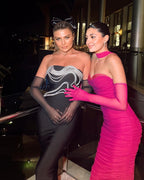 CLERNA STRAPLESS BANDAGE DRESS