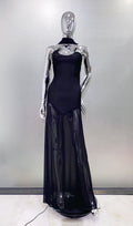 Long Streamer Tube Top Package Hip Dress Simple And Stylish