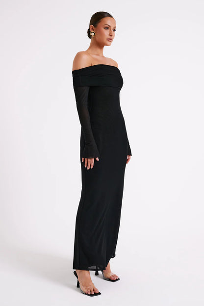 Chic Strapless Backless Socialite Maxi Dress