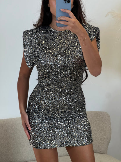 CHIC SEQUIN MINI PARTY DRESS