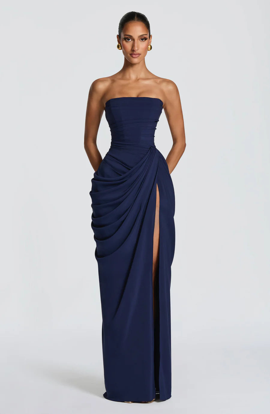 ATHENA MAXI DRESS-BLACK aclosy
