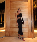 Women's Fashion Flower Slim Fit Bandage Dress Aclosy