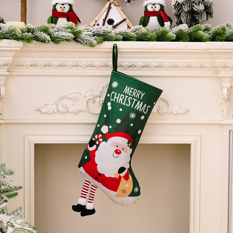 Printed Christmas Stocking Hanging Widget Trendsi