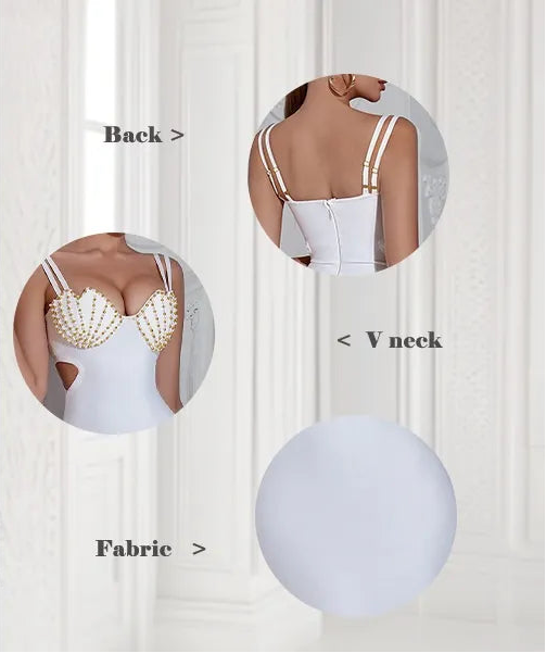 Maria Beaded Evening Bandage Slip Dress (Copy) aclosy