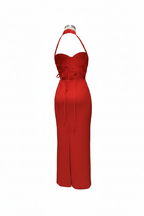 Allesha Backless Strappy Bandage Dress