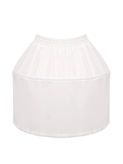 YARNA SATIN MINI DRESS-WHITE