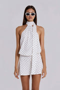 European And American Sexy Backless Fashion Halter Slim Fit Sheath Dress Aclosy overseas