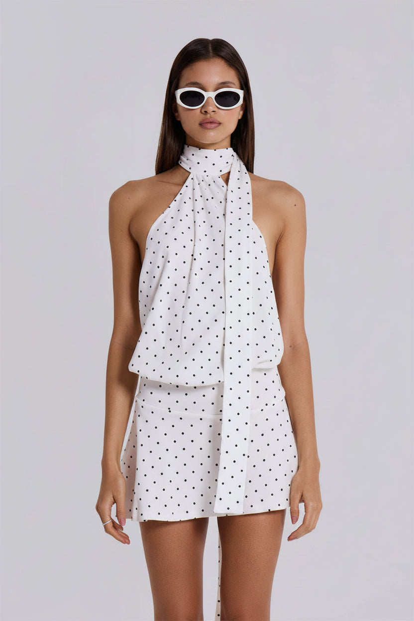 European And American Sexy Backless Fashion Halter Slim Fit Sheath Dress Aclosy overseas