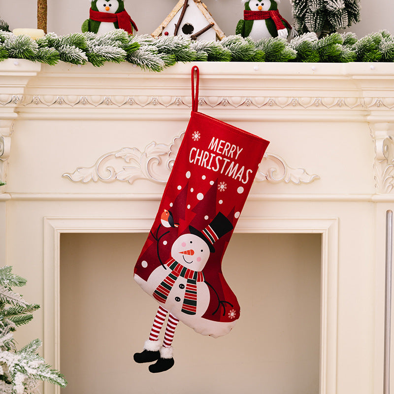 Printed Christmas Stocking Hanging Widget Trendsi