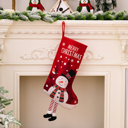 Printed Christmas Stocking Hanging Widget Trendsi