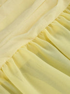 Maliya Halter Mesh Slit Maxi Dress