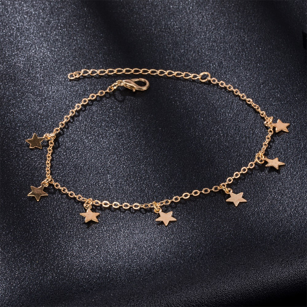 Simple Star Fashion Anklet Jewelry aclosy