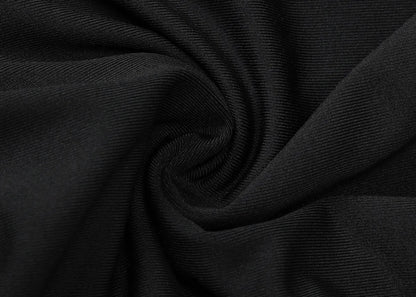 ELLA MESH V NECK MAXI DRESS-BLACK