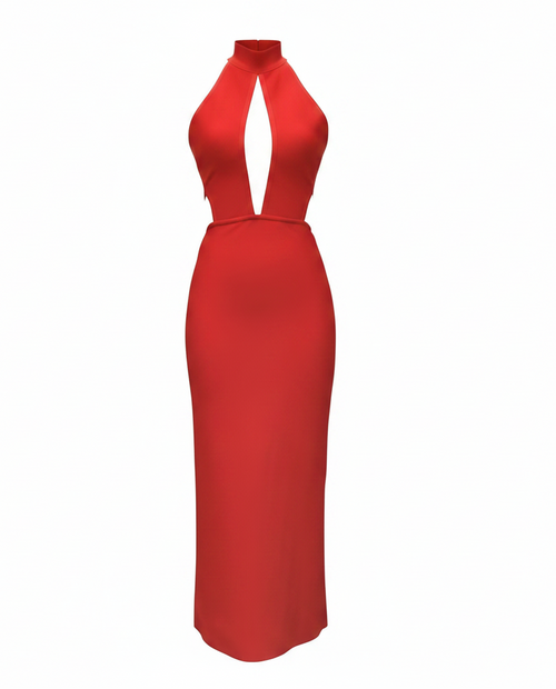 Allesha Backless Strappy Bandage Dress