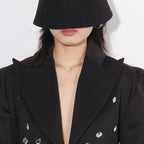 French Fashion Refined Rhinestone Sequined Design Long Sleeve Dress Aclosy