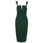 Bandeau Sling Breasted Slim Bandage Dress