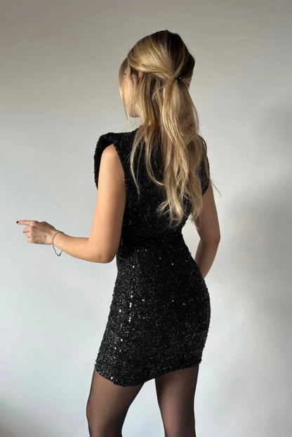 HELENA SPARKLING MINI DRESS