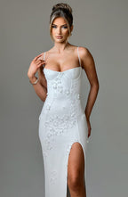 ALANA MAXI DRESS-LINED-BLACK aclosy