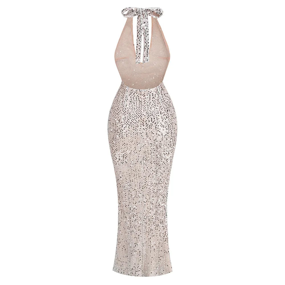 CHIC SPARKLE MAXI DRESS