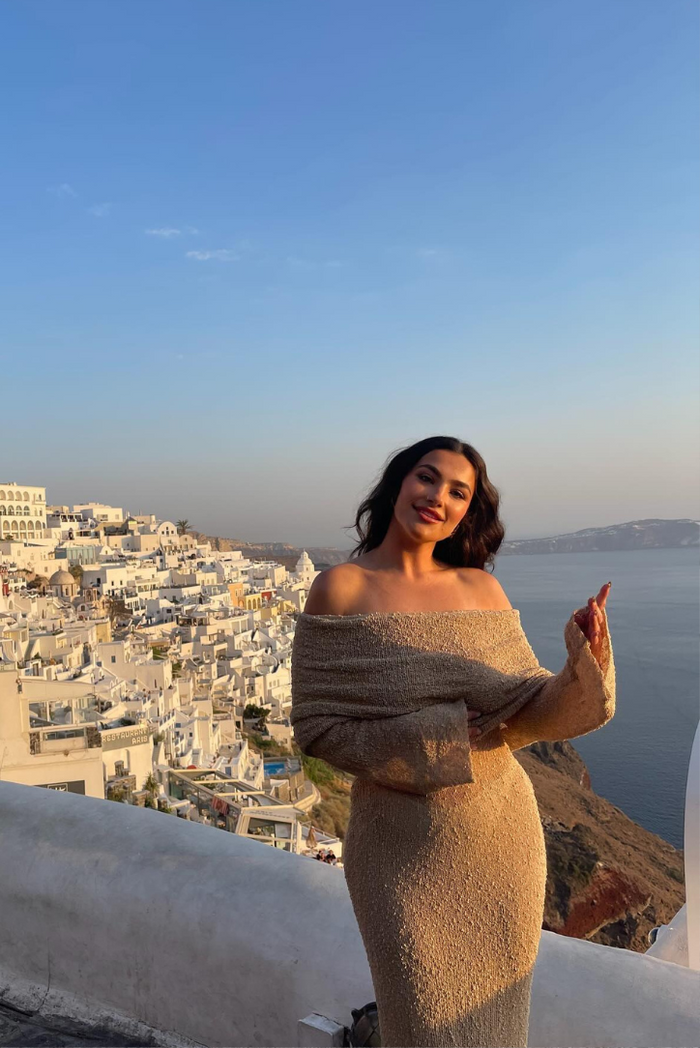 ALLURE BOUCLE MAXI DRESS