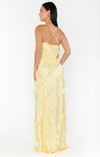Salina Ruffle-Trim Resort Slip Maxi Dress