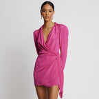 Shirt Skirt Dress Bow Knot Right Angle Shoulder Aclosy