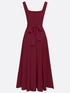 WELANA ELEGANT PLEATED MAXI DRESS