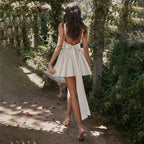 Summer New Women's Backless Lace Up Bow Evening Dress aclosy