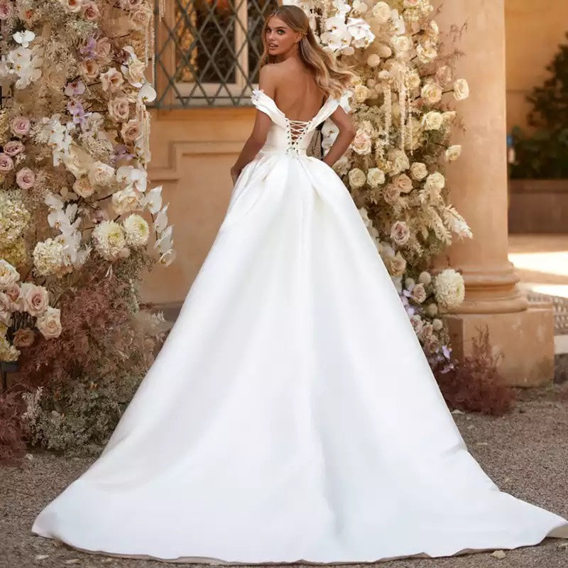 Wedding Dresses Mermaid Bride Dress With Detachable Train Aclosy