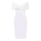 Meiga Off Shoulder Bandage Dress aclosy