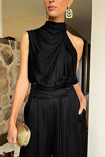 Sashi Suits Casual Sleeveless Midriff-baring sets