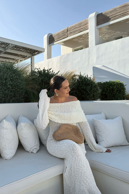 ALLURE BOUCLE MAXI DRESS