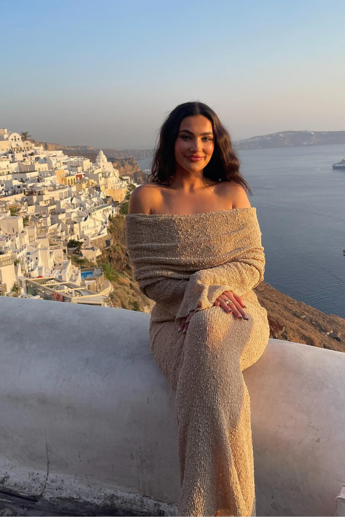 ALLURE BOUCLE MAXI DRESS