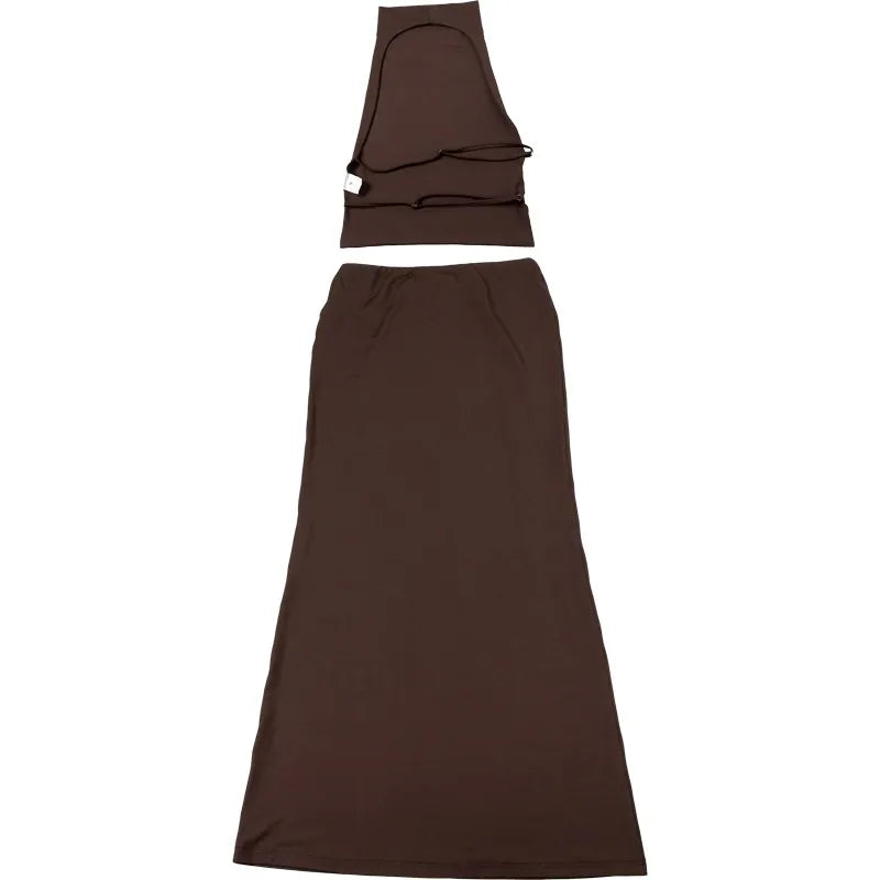 Sleeveless Vest Slim Fit Long Dress Suit